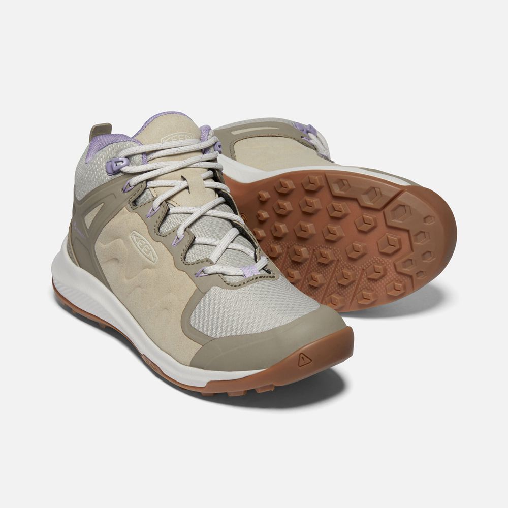 Keen Laarzen Dames Beige/Grijs - Explore Waterproof - 78062-GVPJ